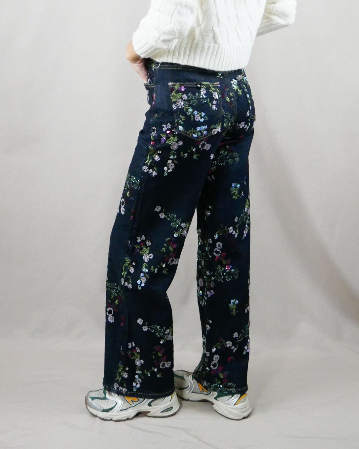 sequin jean