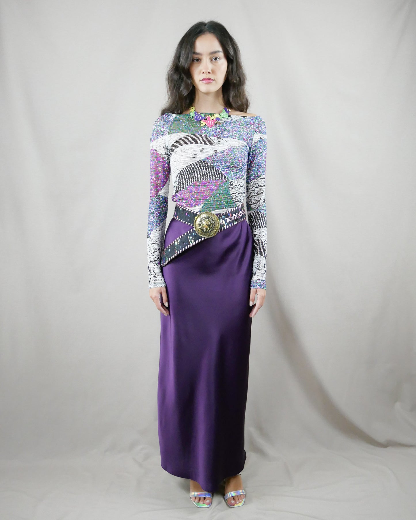 satin skirt