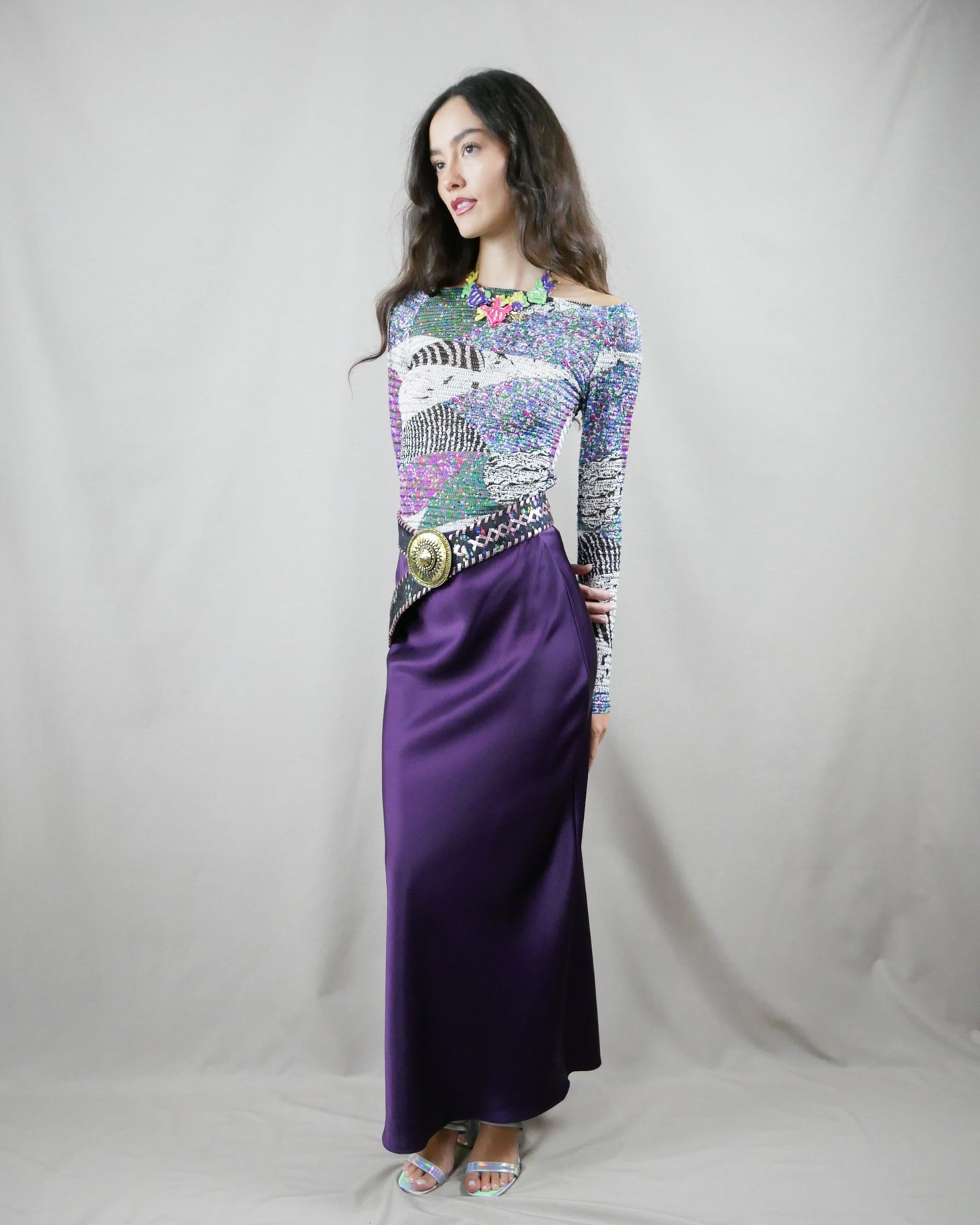 satin skirt