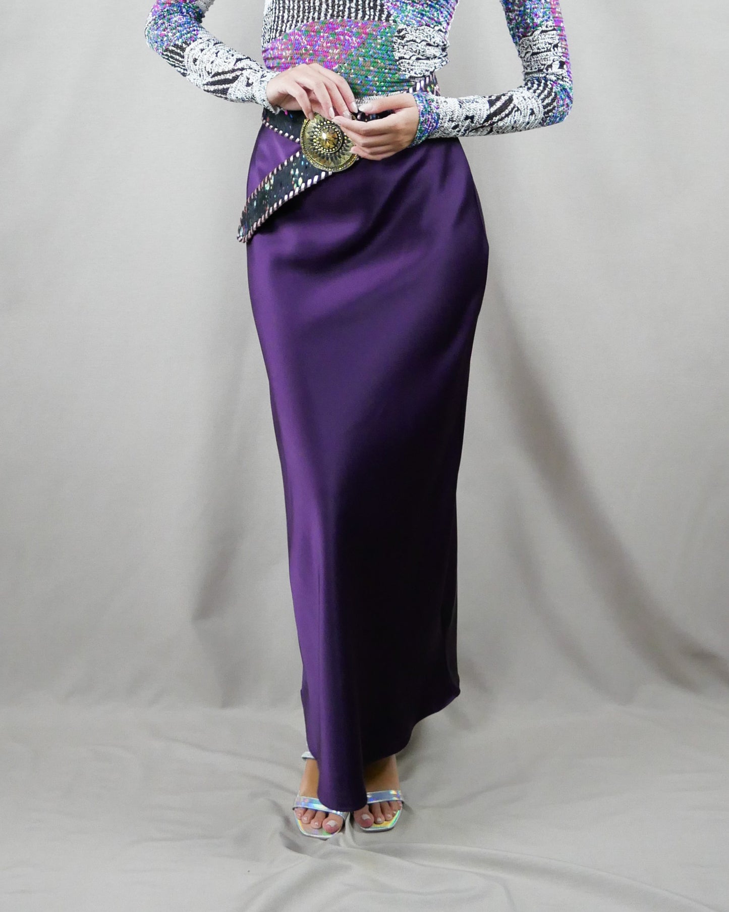 satin skirt