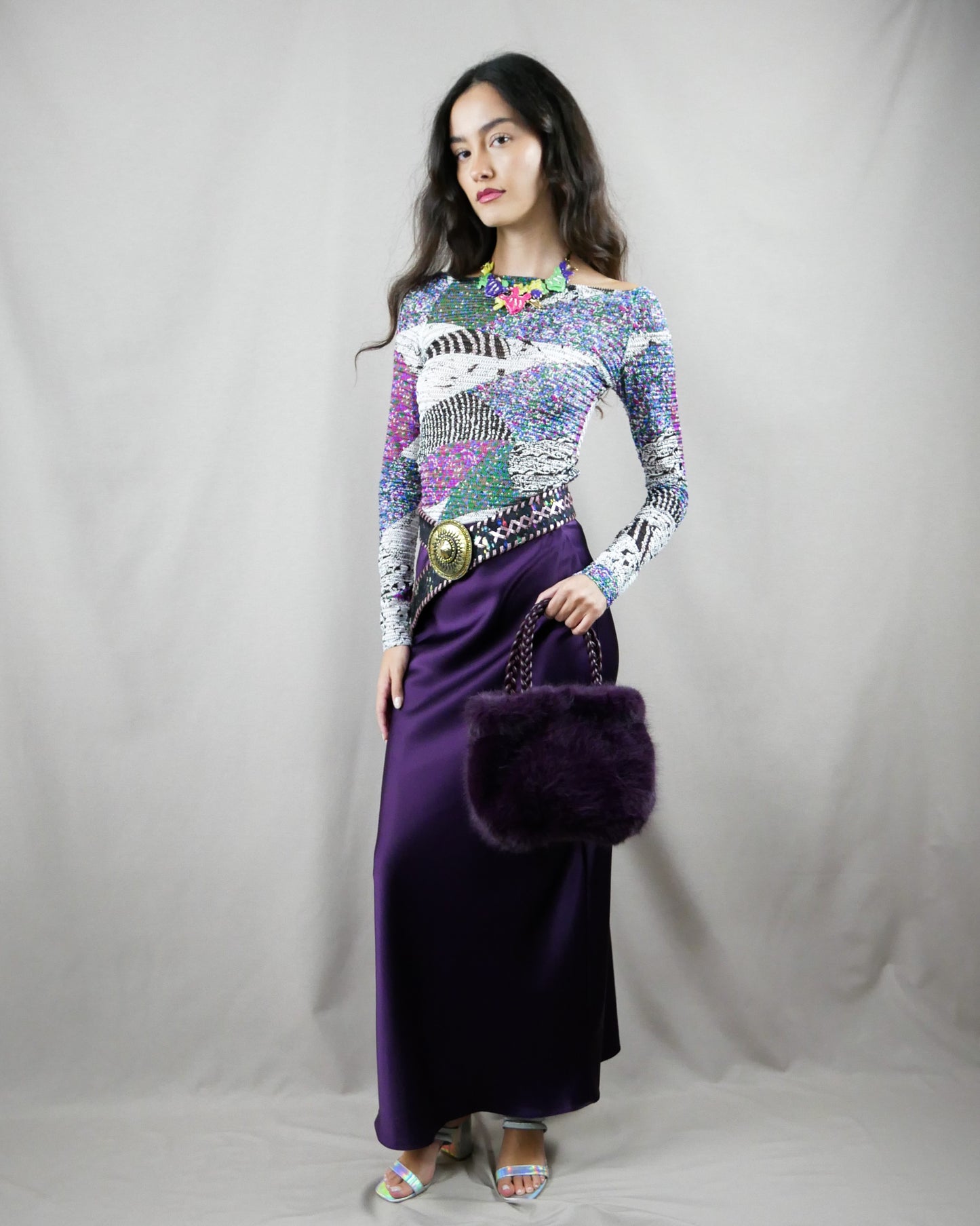 satin skirt