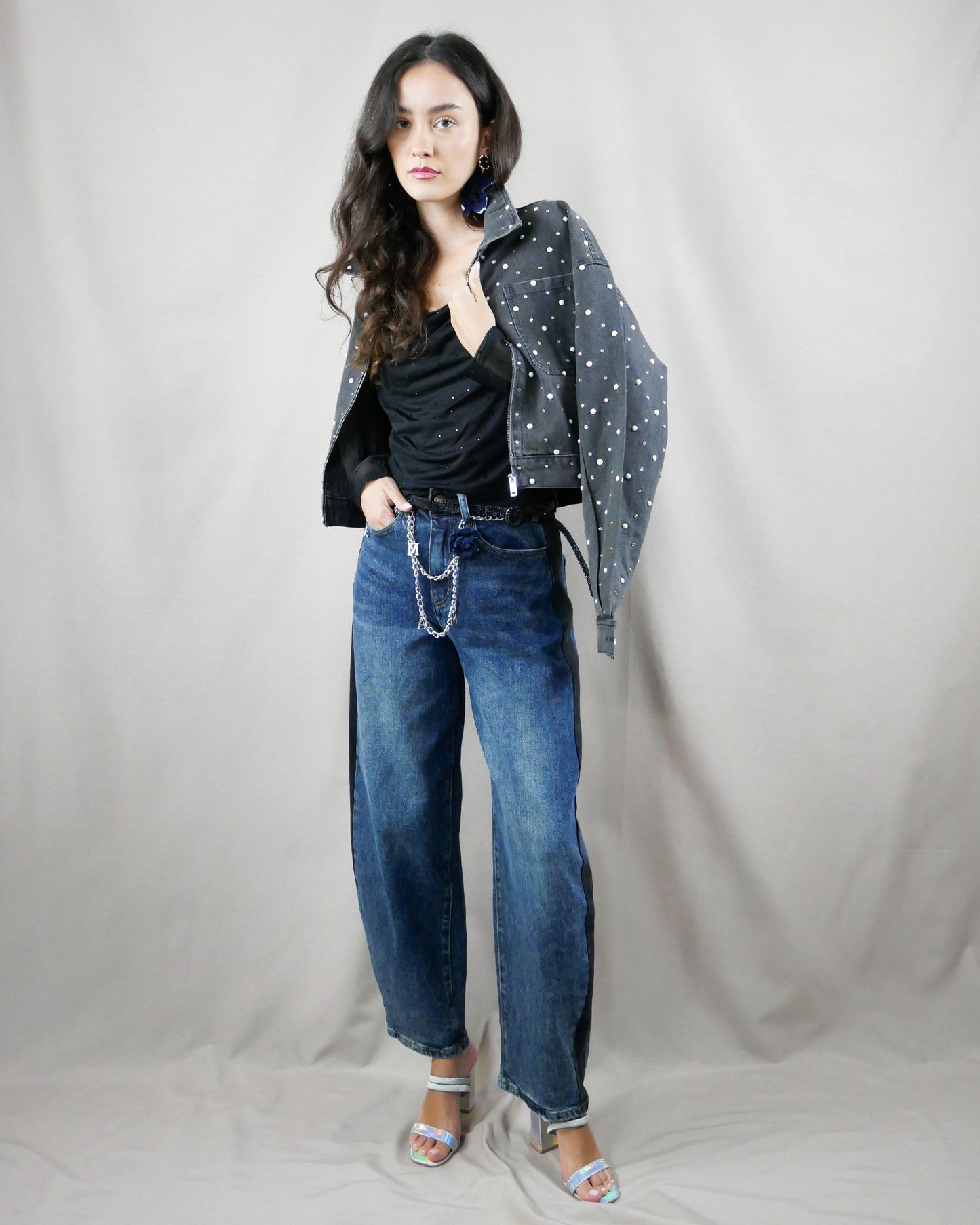 embellished evening top