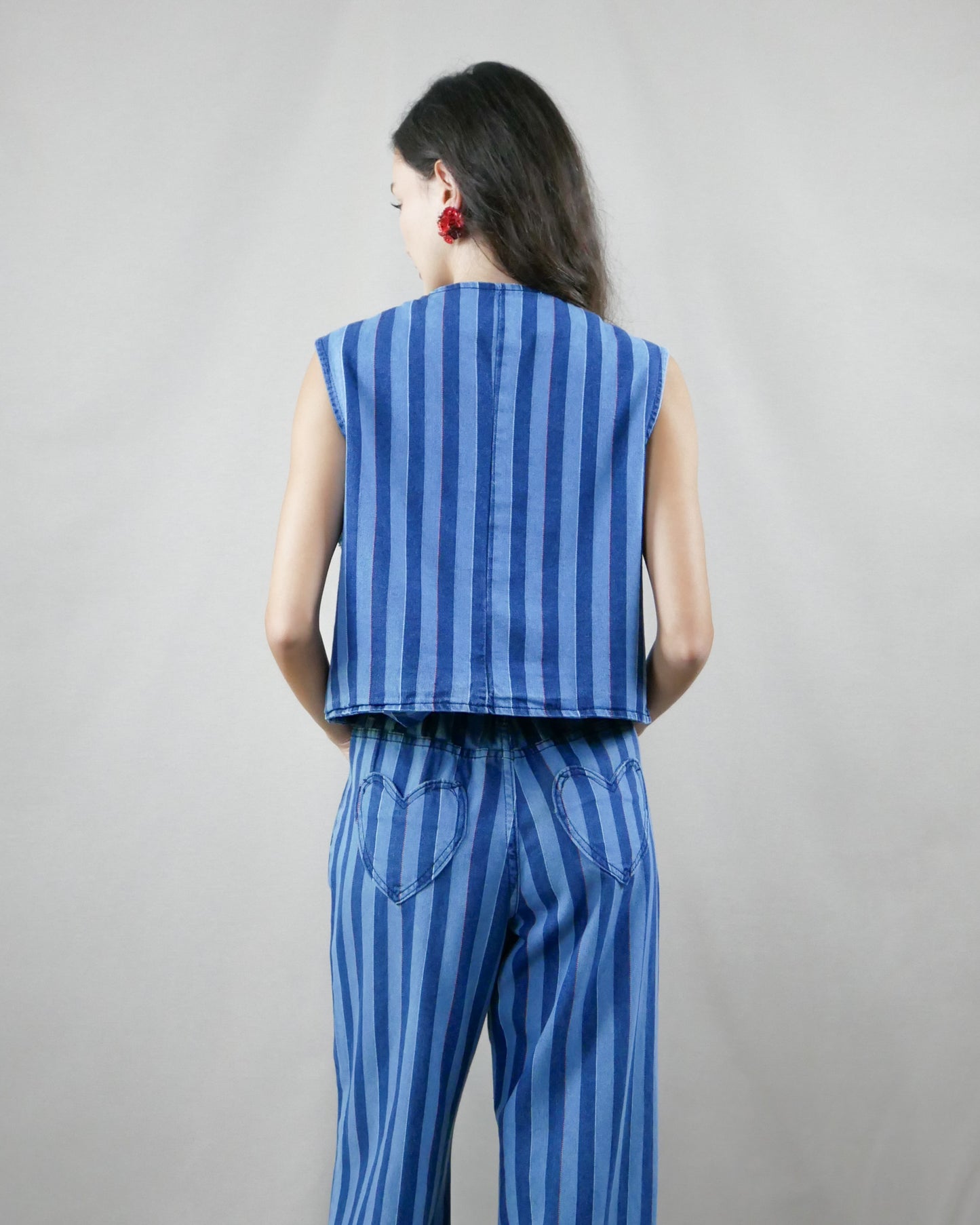 striped vest