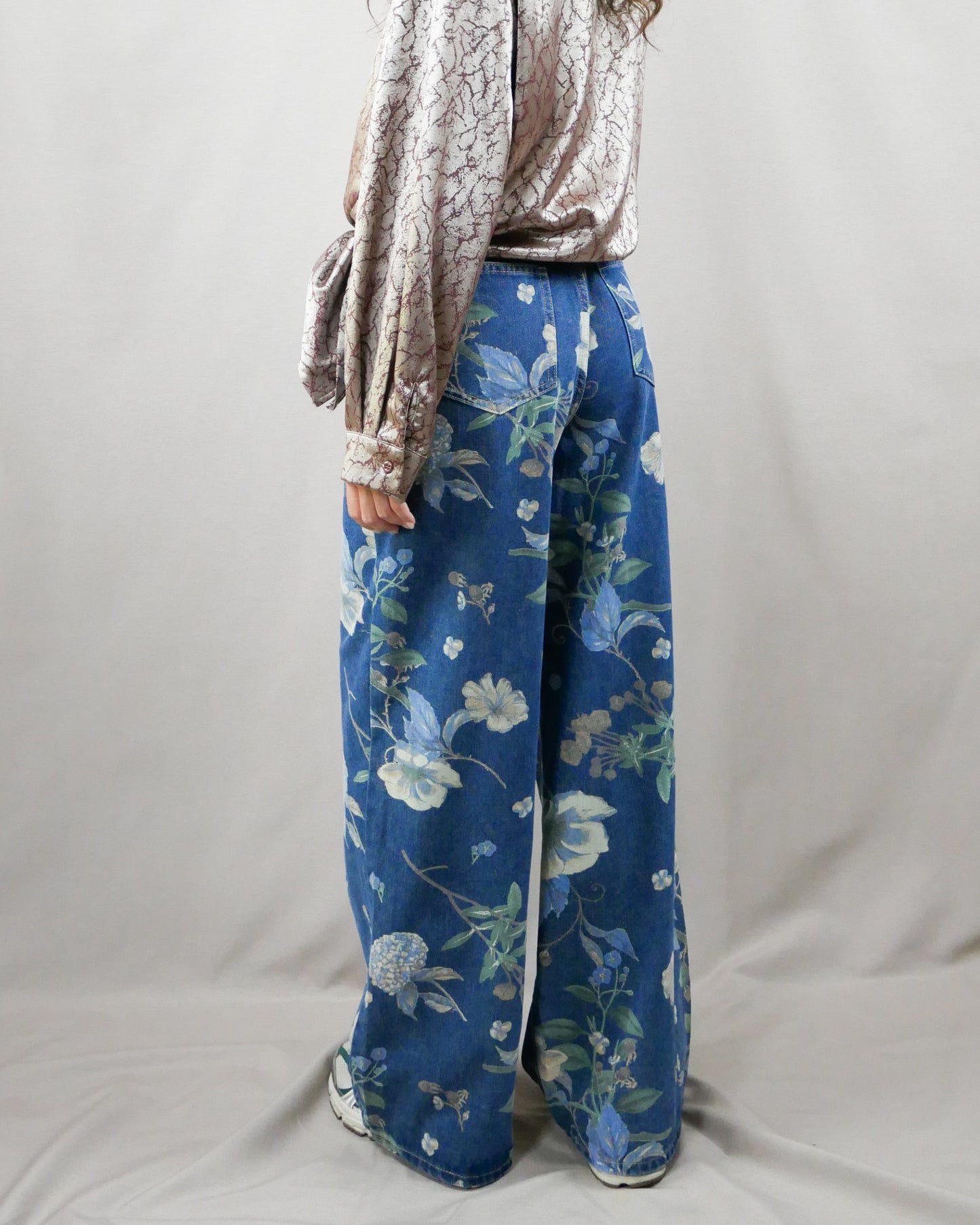 floral print jean
