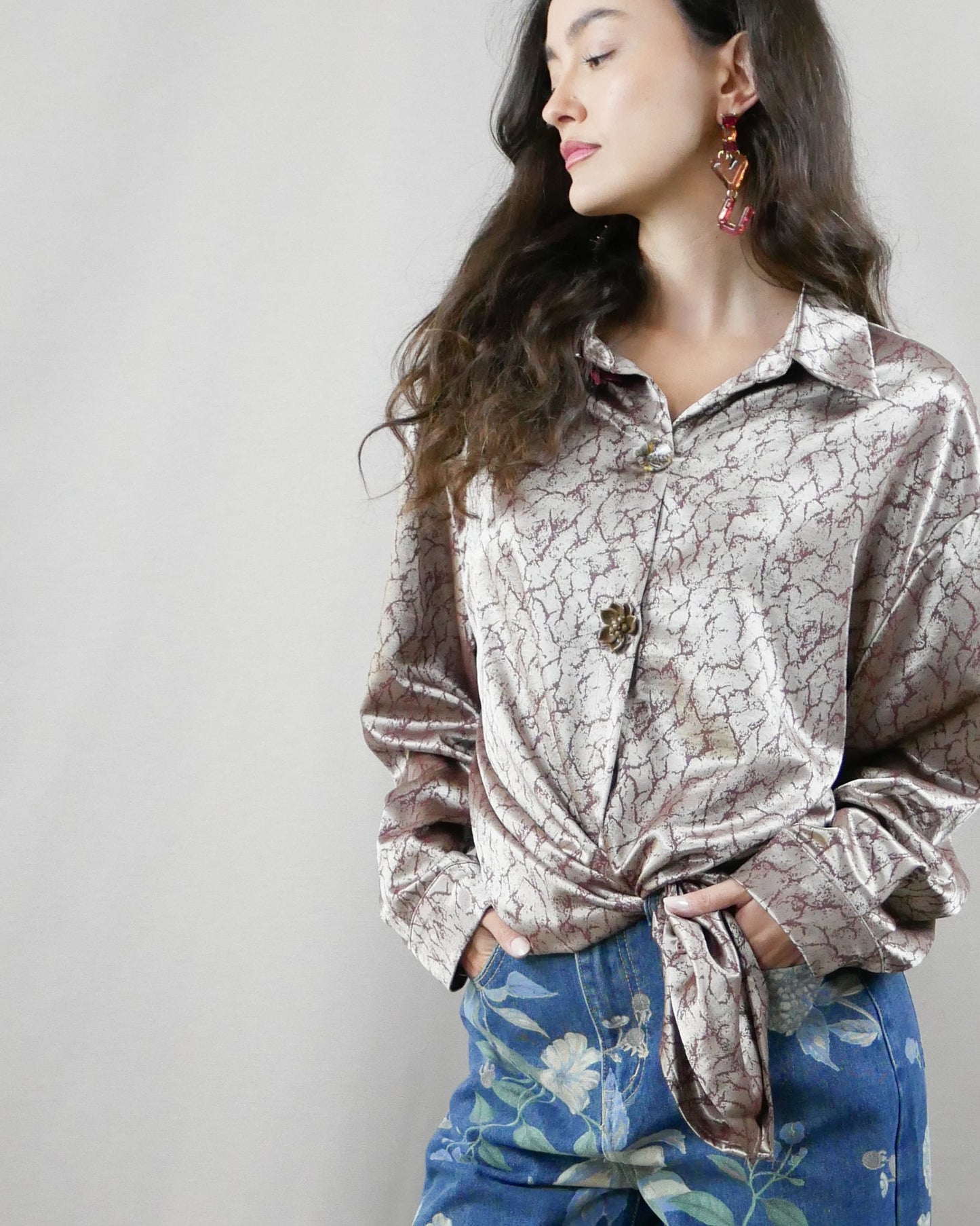 retro shiny shirt