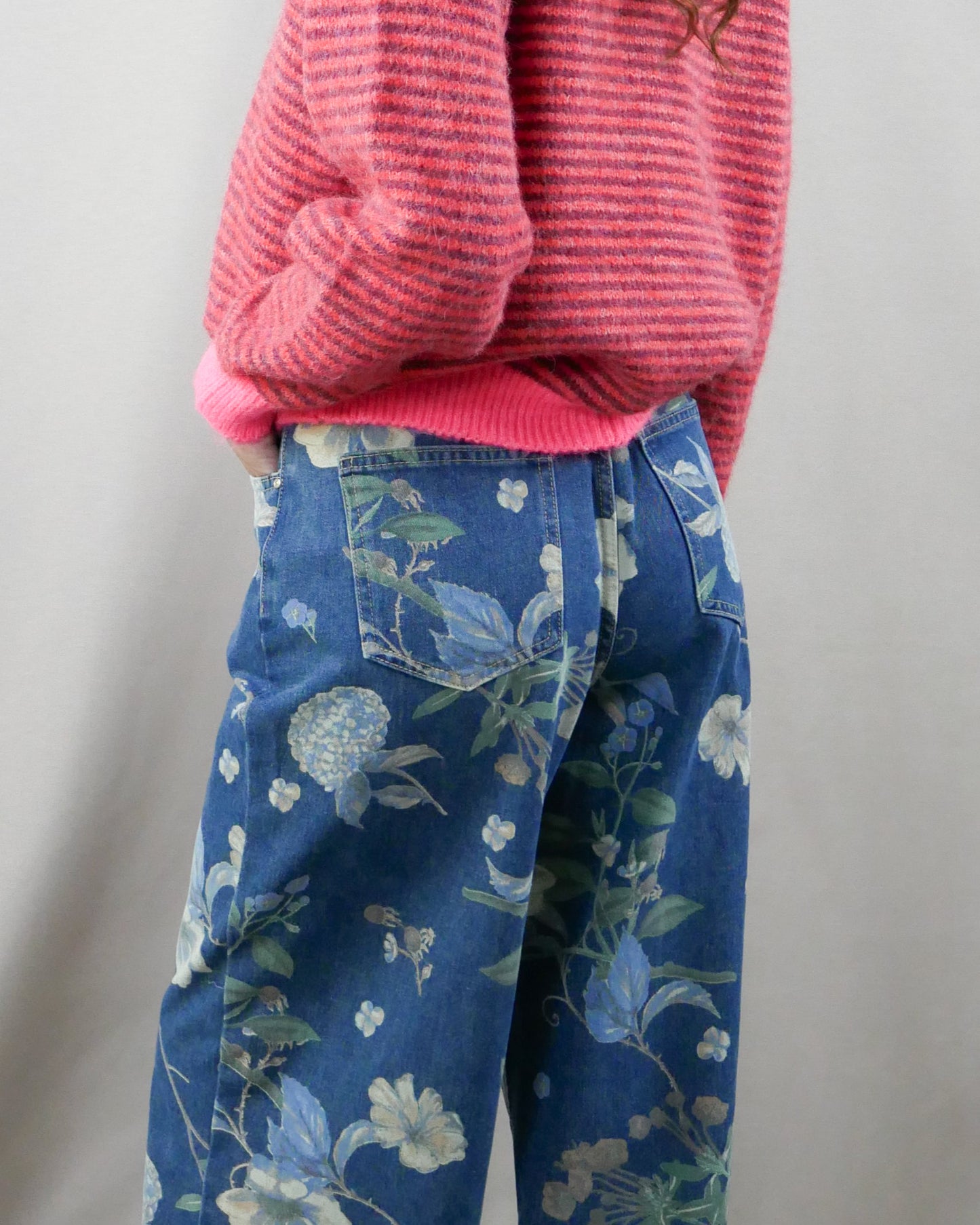 floral print jean