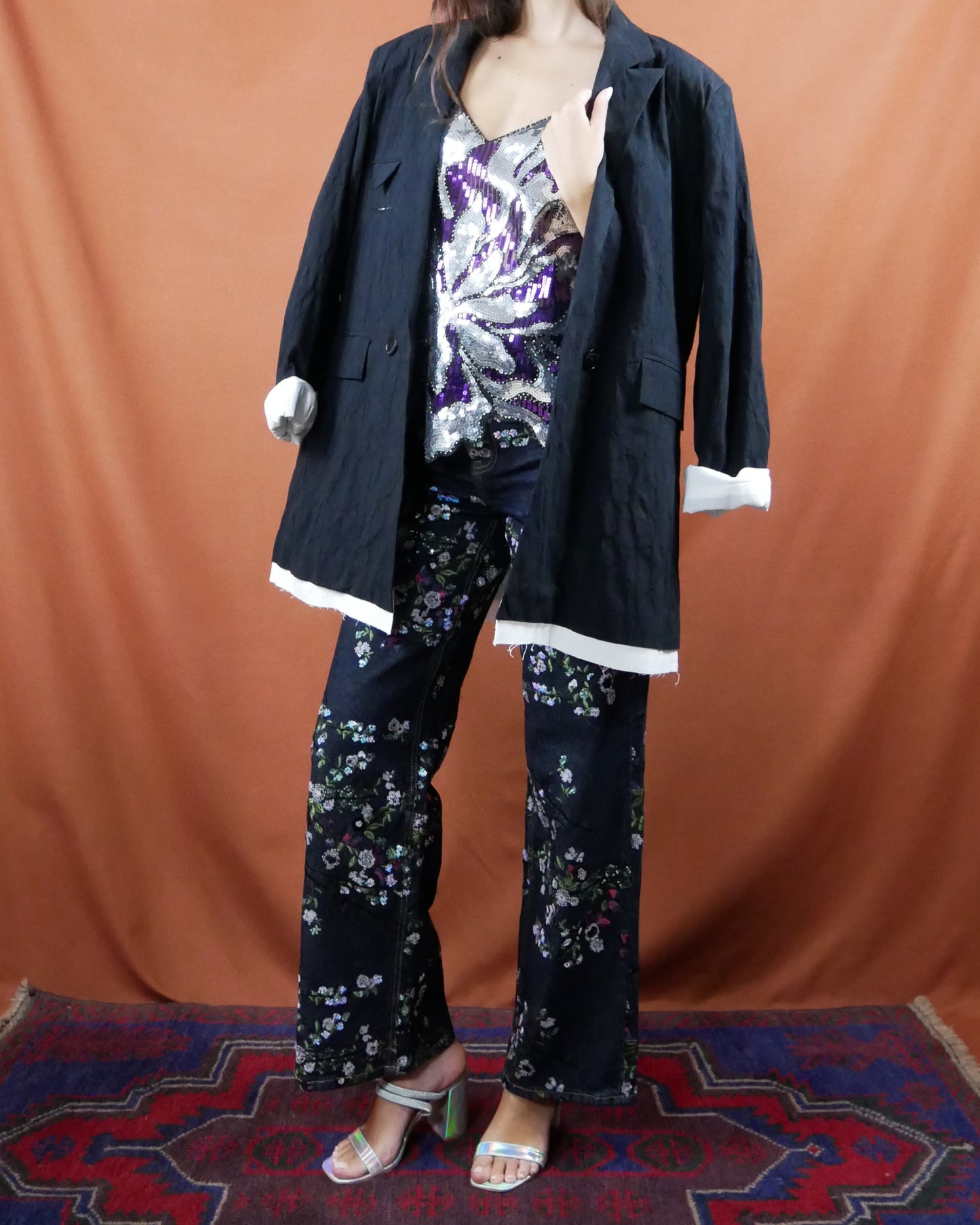 sequin jean