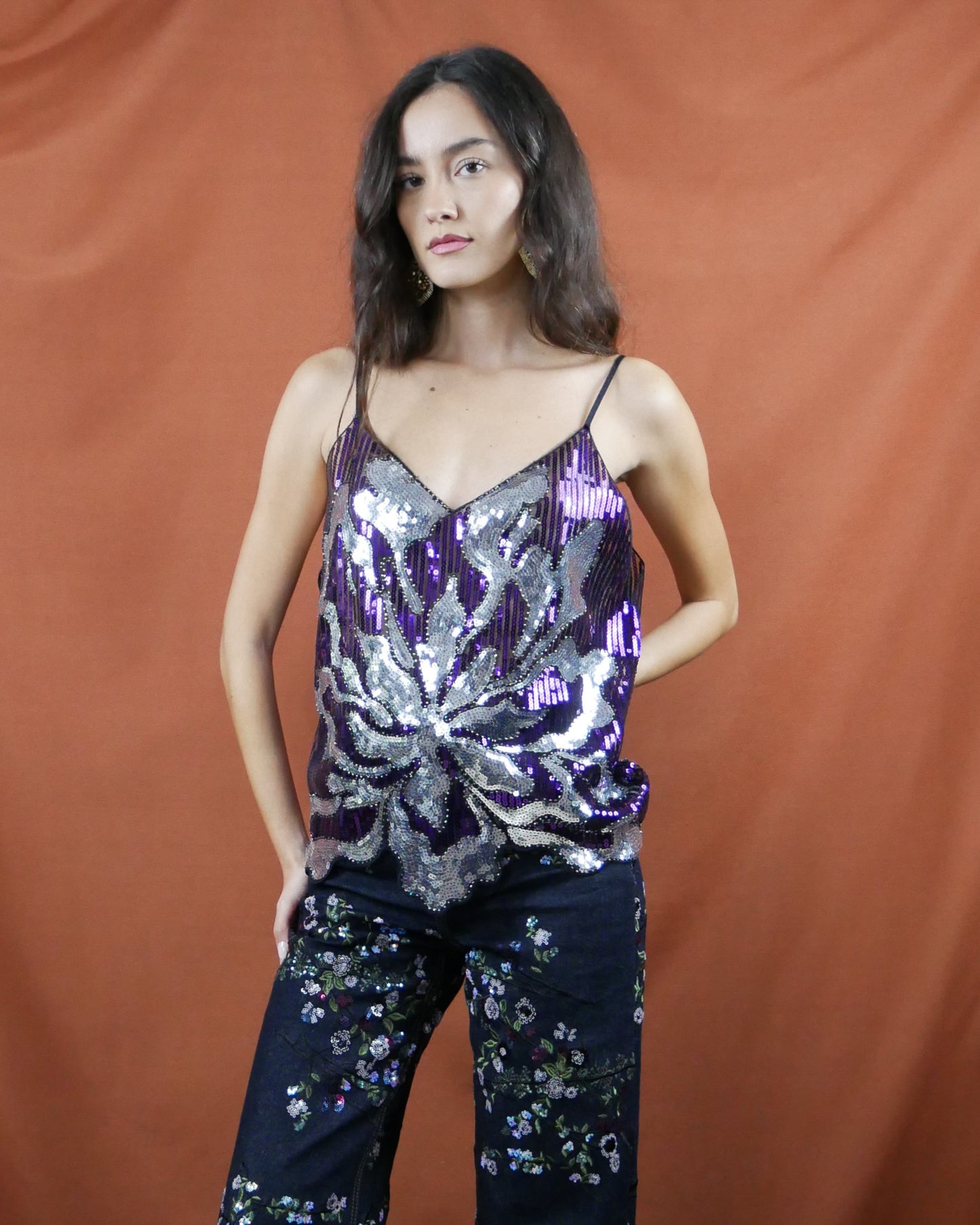 sequin top