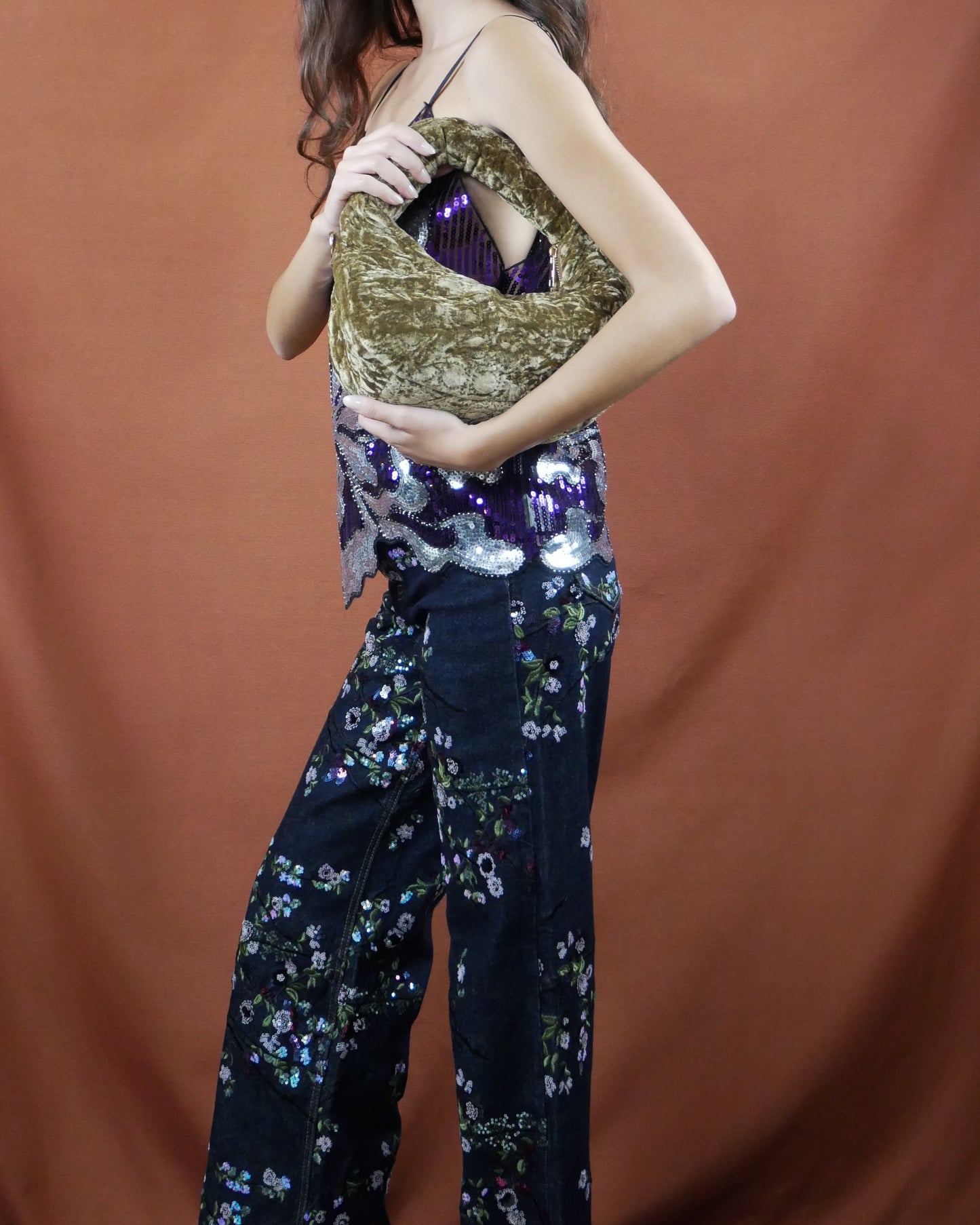 sequin jean