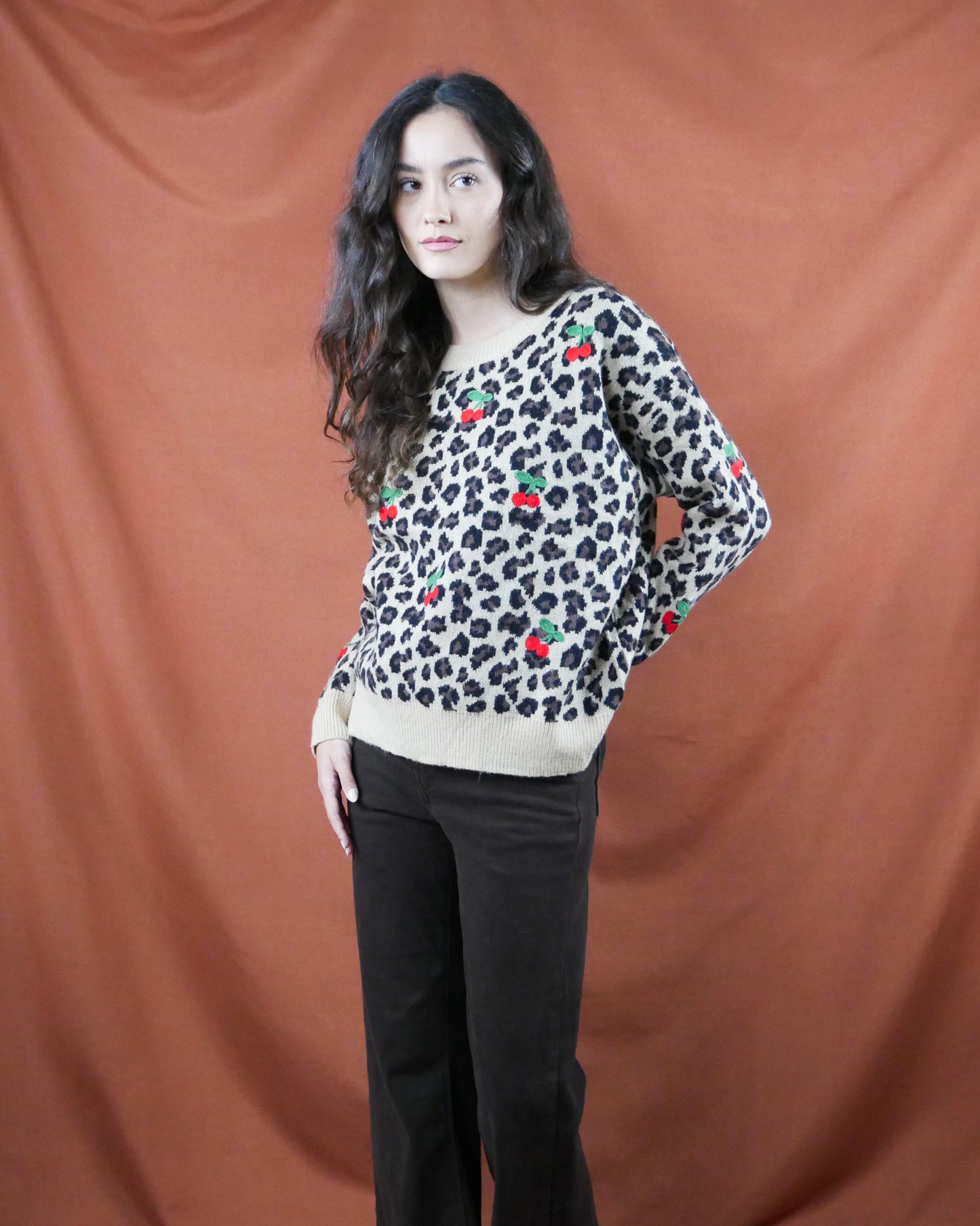 leopard knit