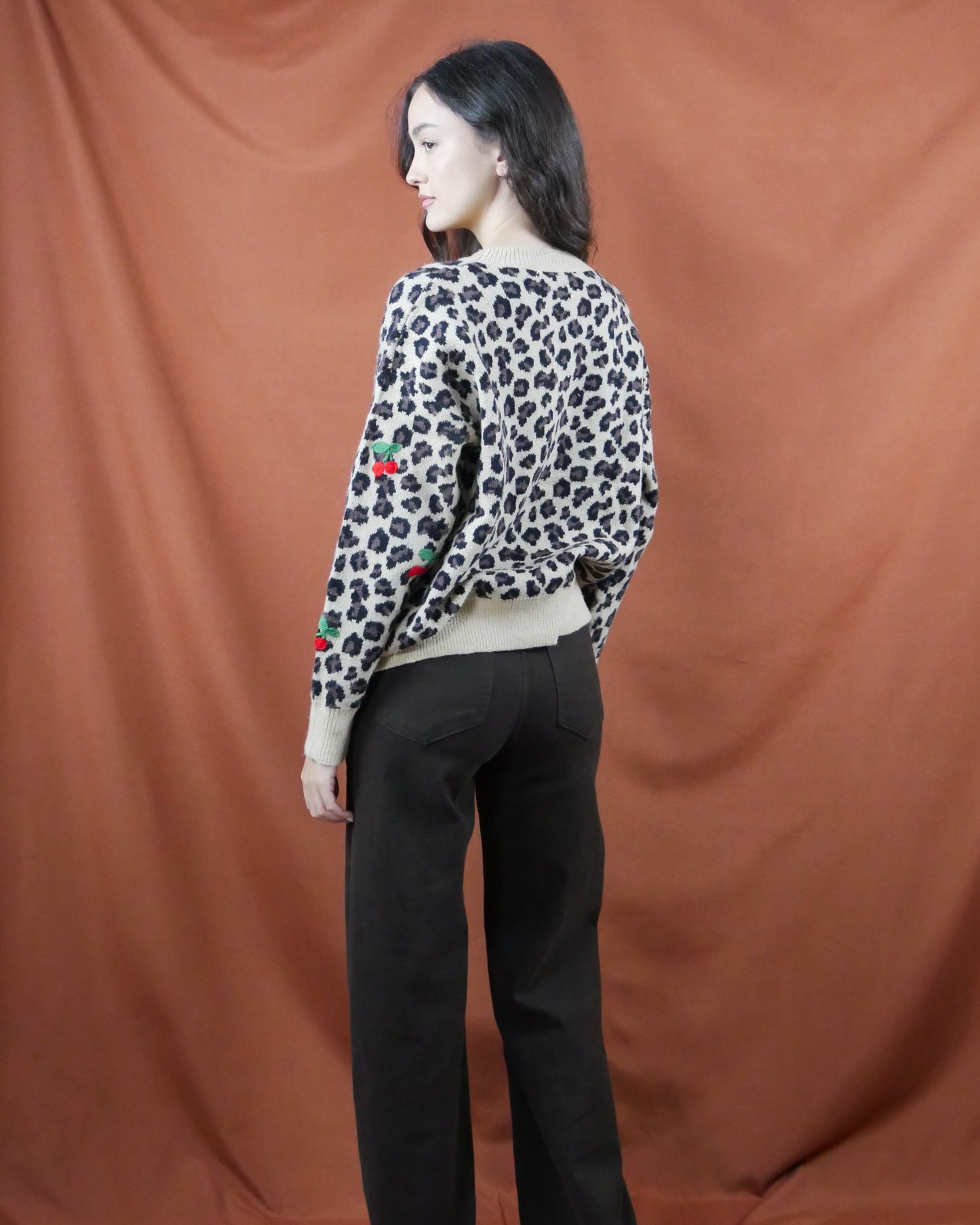 brown flared pants