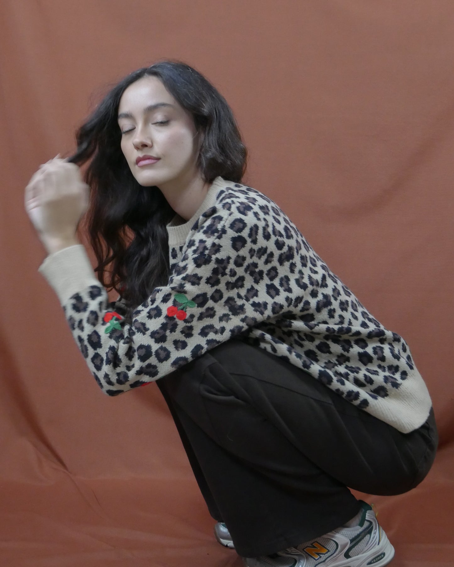 brown flared pants