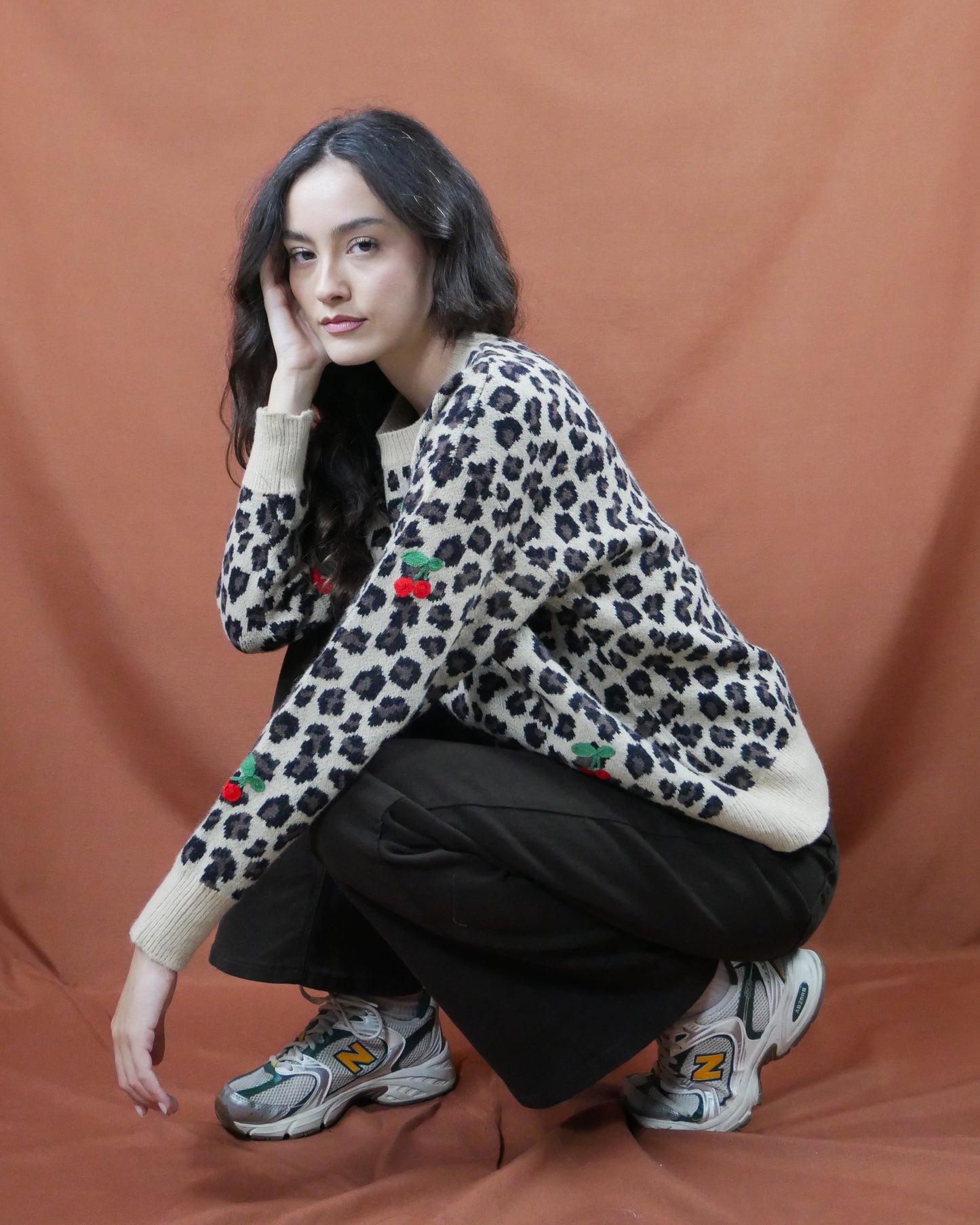 leopard knit