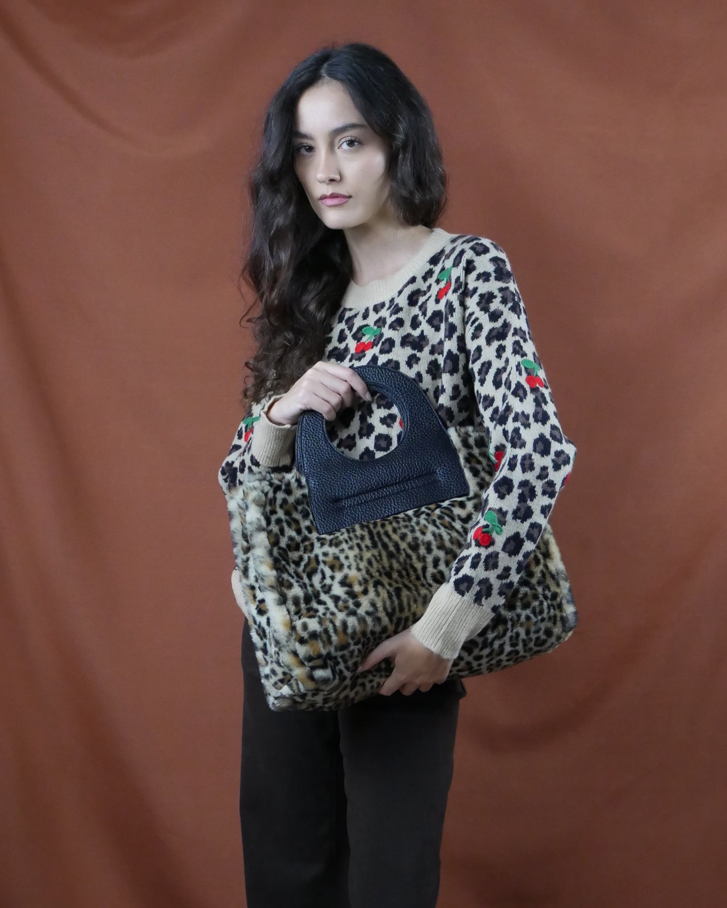 leopard knit