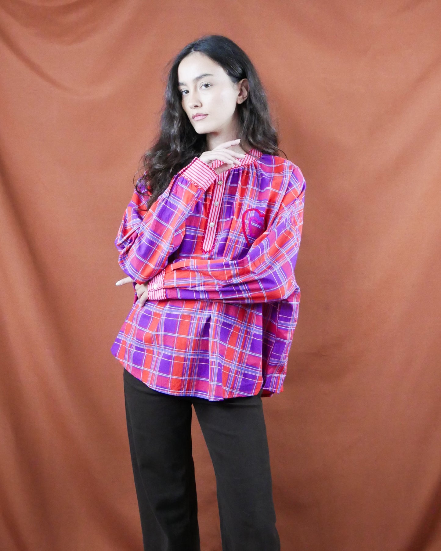 plaid shirt