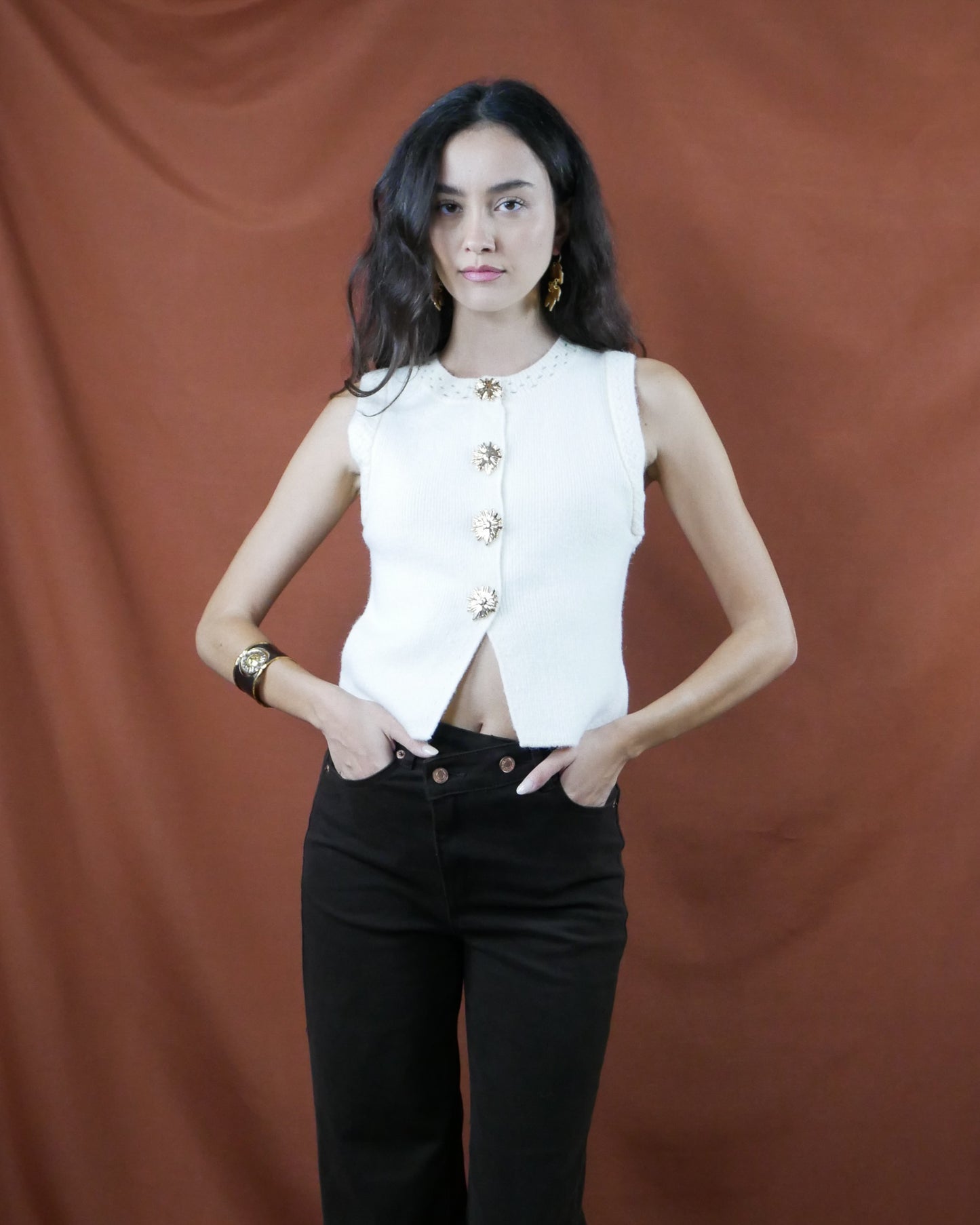 white vest