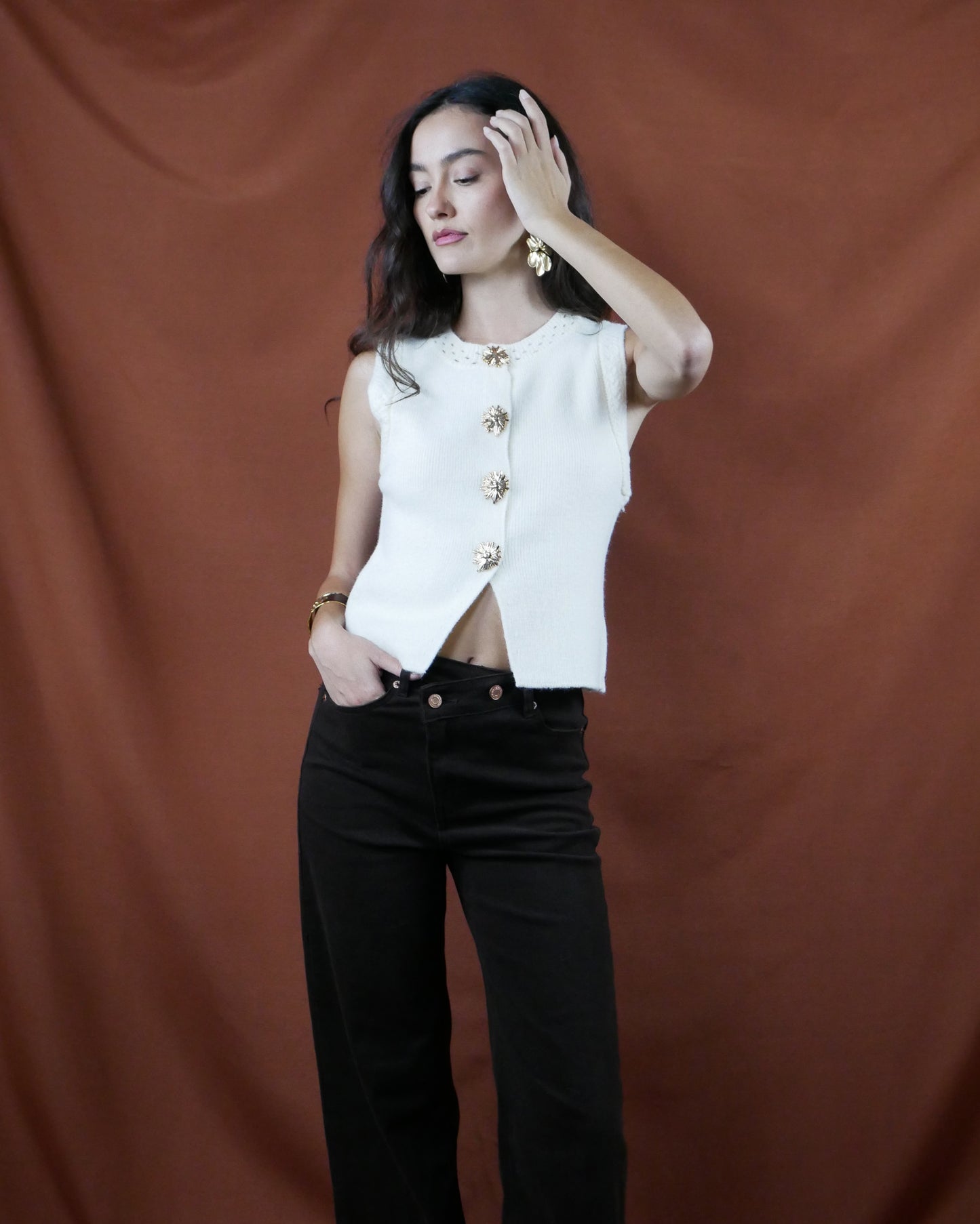 white vest