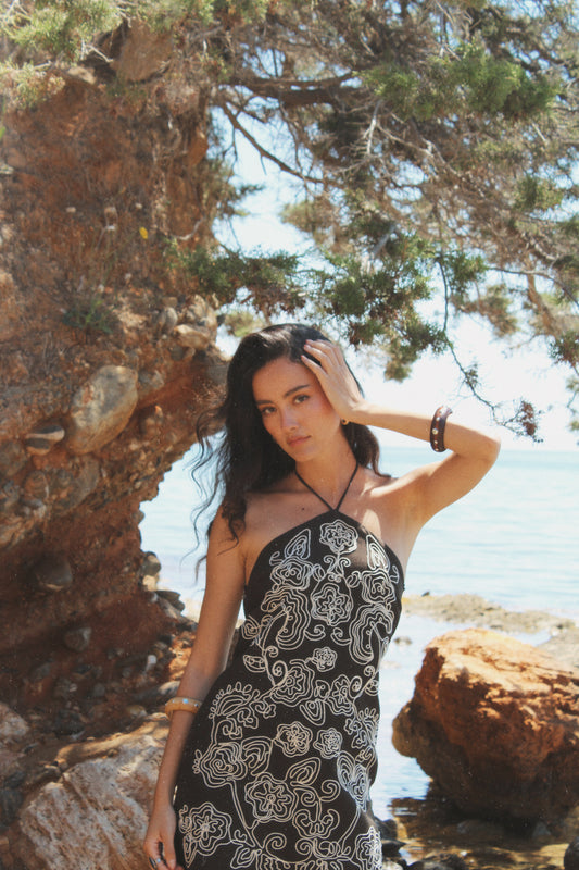 Noir Bloom Dress