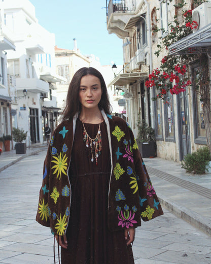 Brown pattern jacket