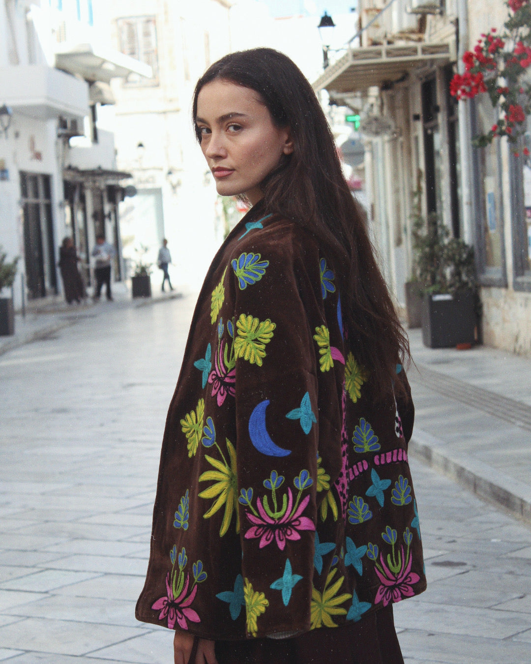 Brown pattern jacket