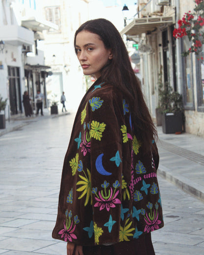 Brown pattern jacket