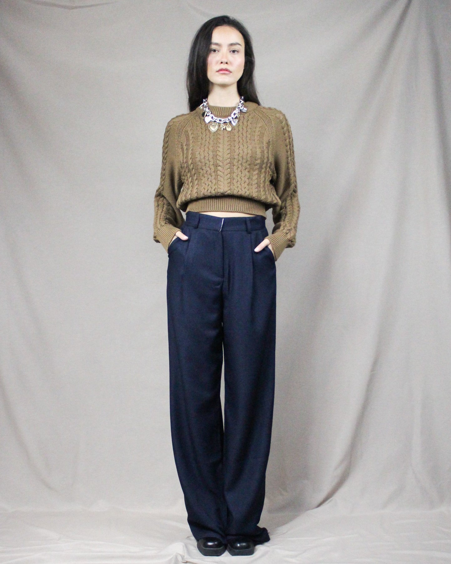 Blue Relaxed Pants