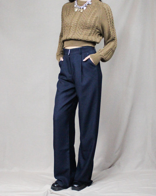 Blue Relaxed Pants