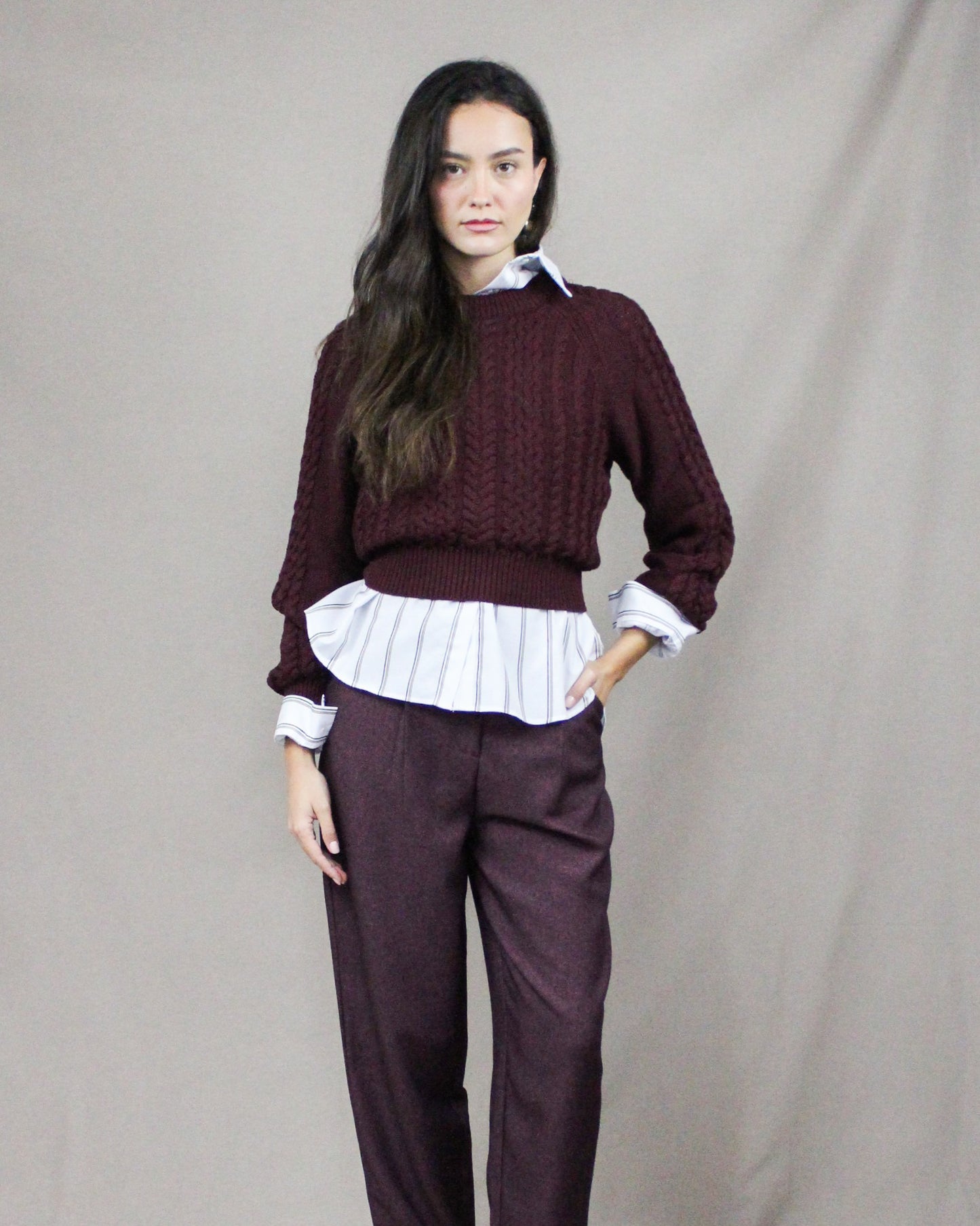 Burgundy Sweater