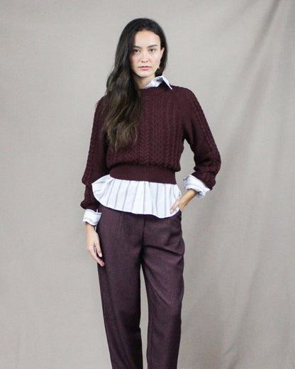 Burgundy Sweater