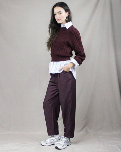 Burgundy Palazzo Pants