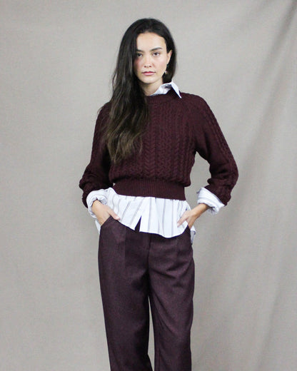 Burgundy Sweater
