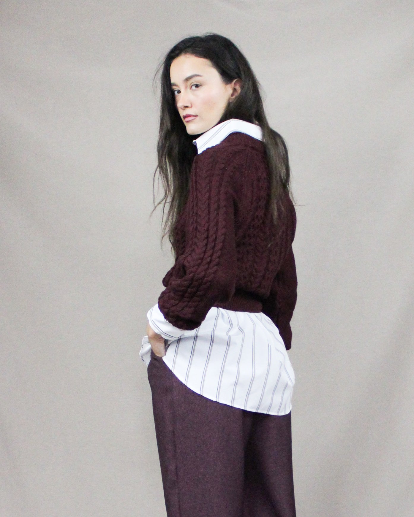 Burgundy Sweater