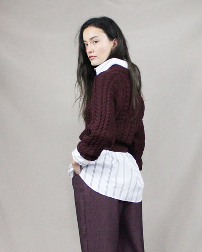 Burgundy Sweater
