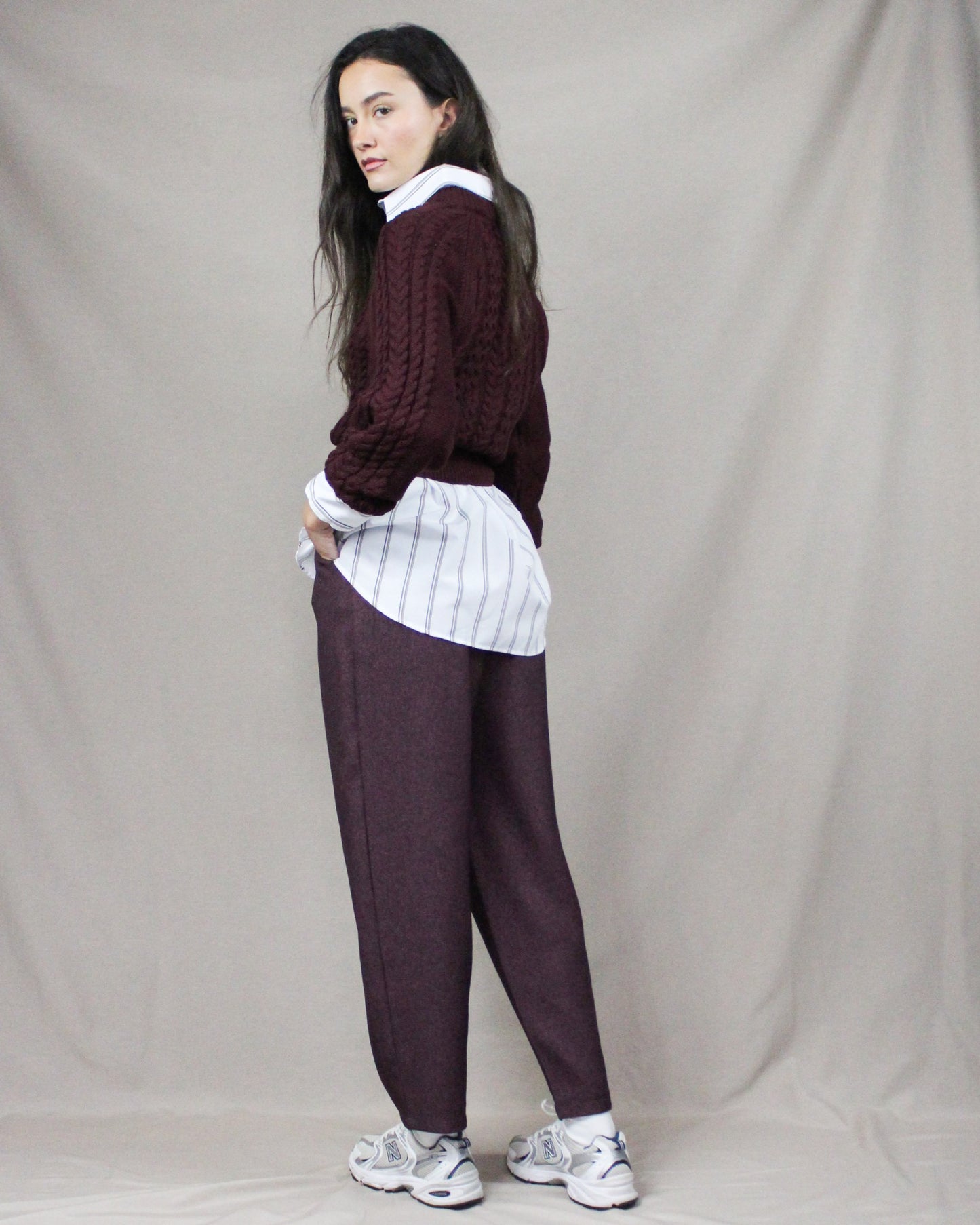 Burgundy Palazzo Pants
