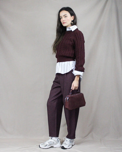 Burgundy Palazzo Pants