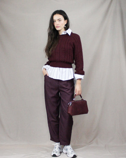 Burgundy Sweater