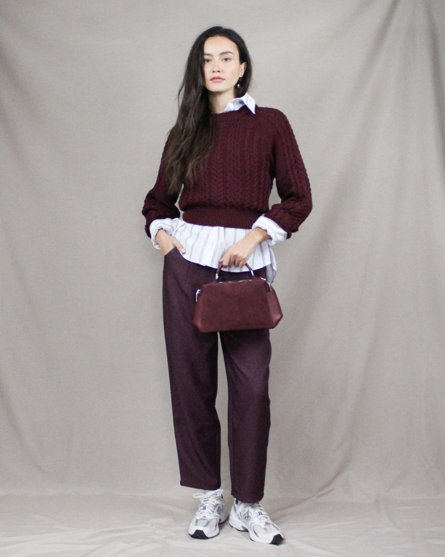 Burgundy Palazzo Pants