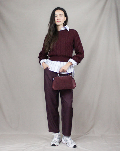 Burgundy Palazzo Pants