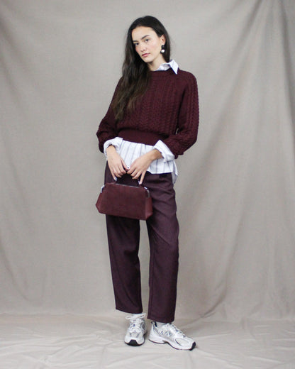 Burgundy Palazzo Pants