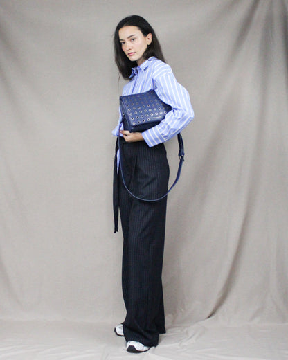 relaxed pants with stripes