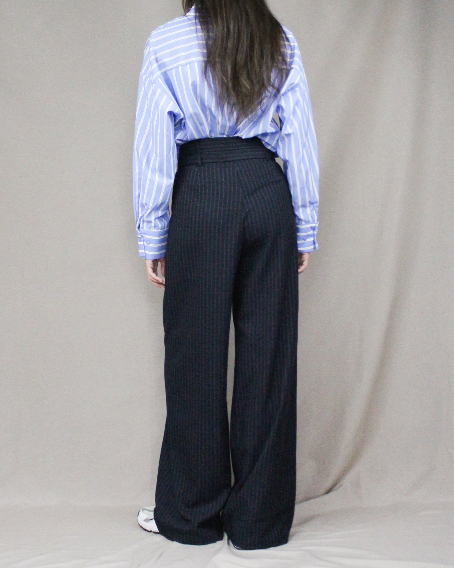 relaxed pants with stripes