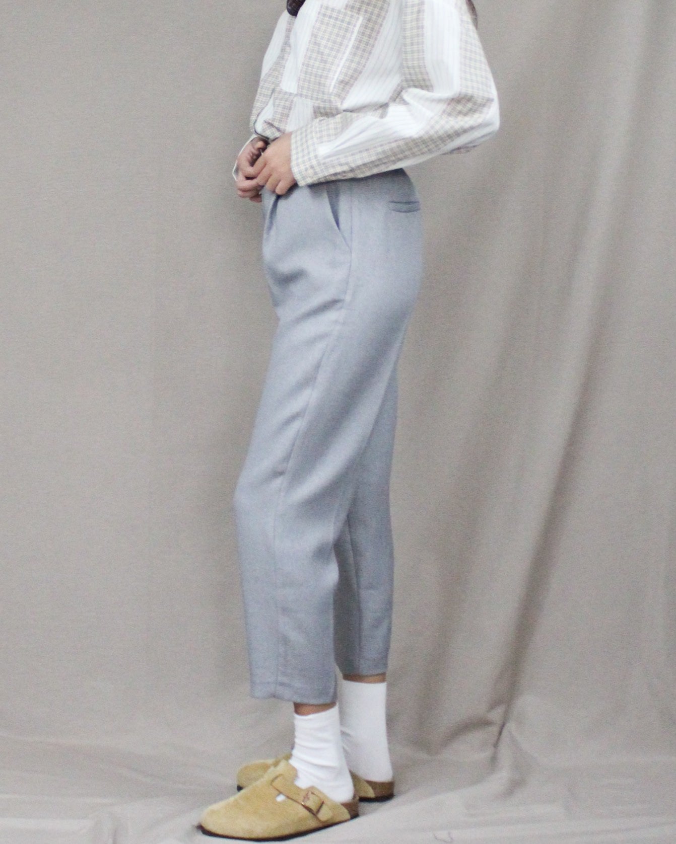 basic grey pants
