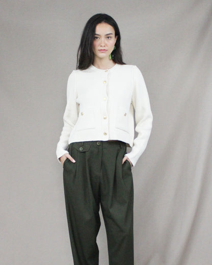 knitted button jacket