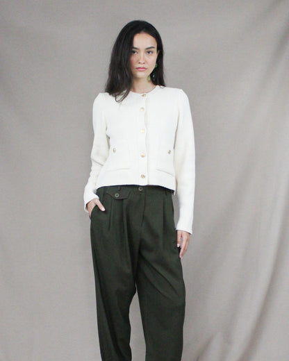 knitted button jacket