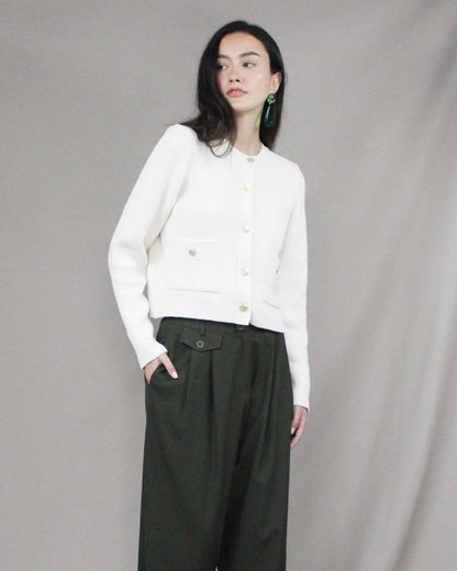 knitted button jacket