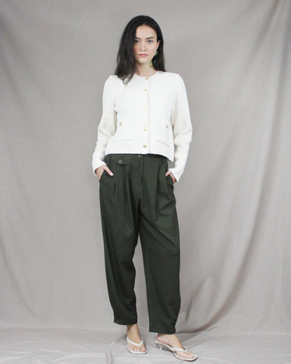 knitted button jacket