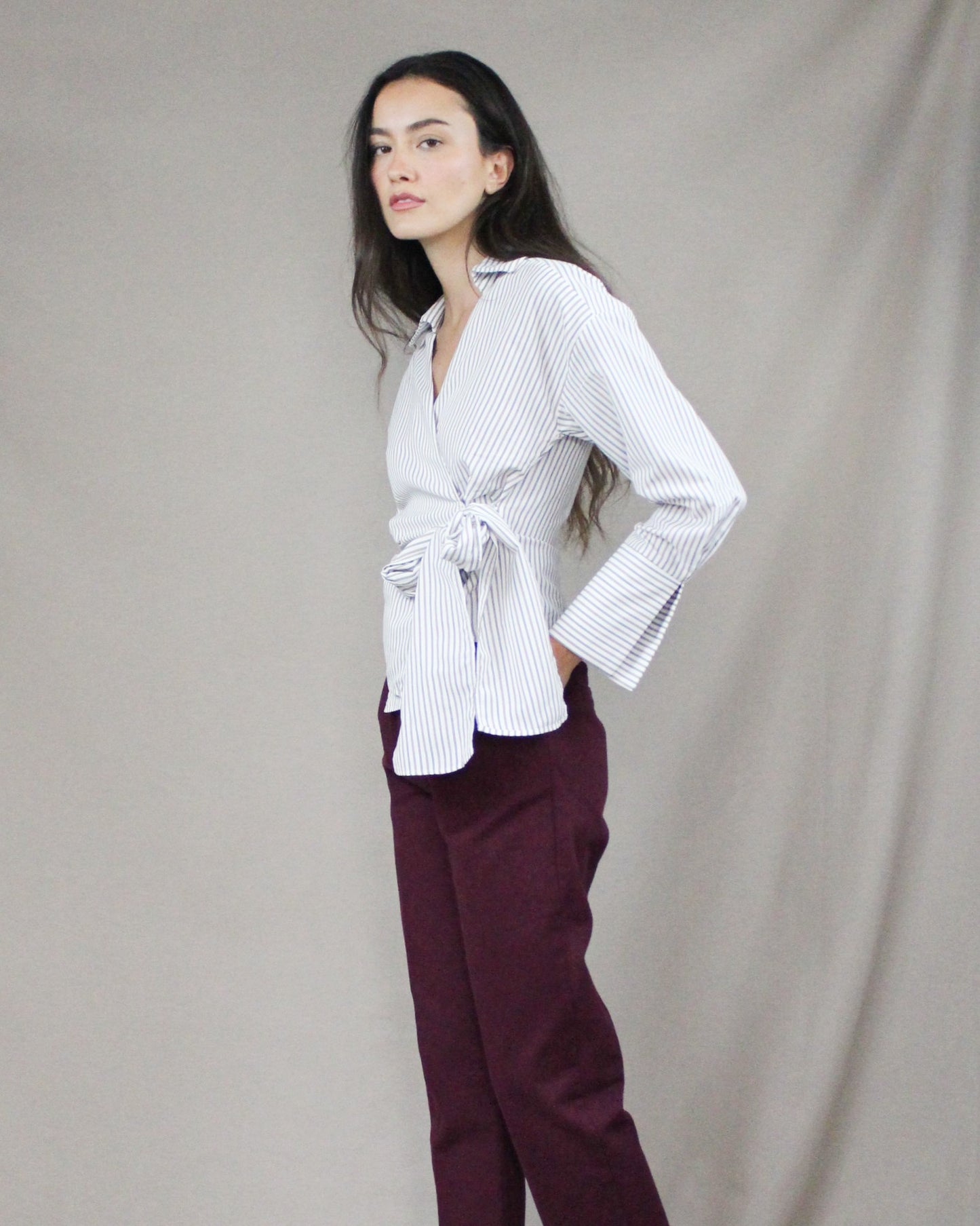 basic belted pants
