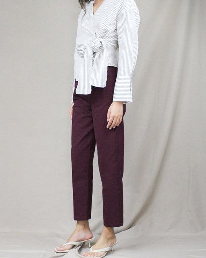 basic belted pants