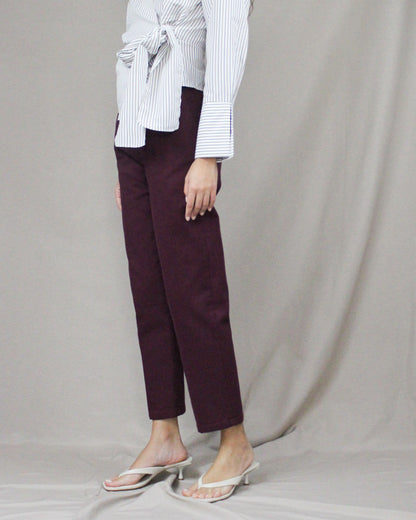 basic belted pants