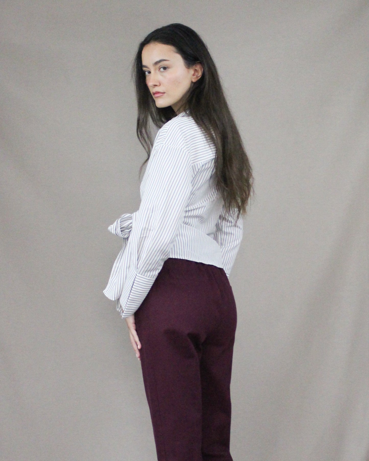 basic belted pants